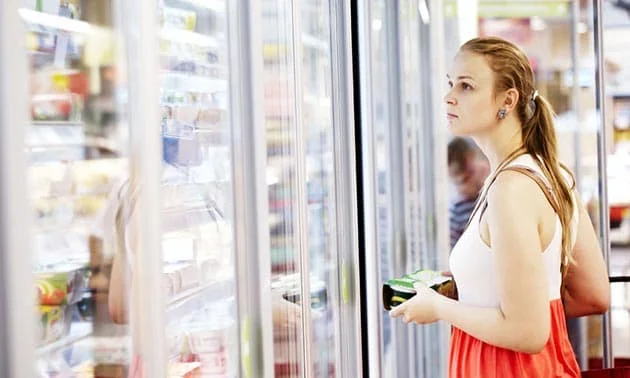 cooling fridge supermarket